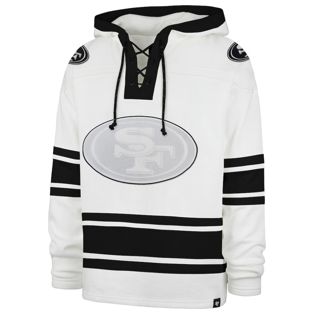 San Francisco 49ers '47 After Image Superior Lacer with Hood White