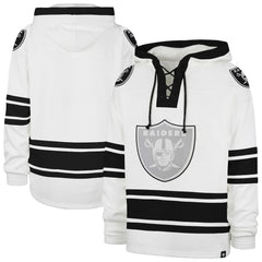 Las Vegas Raiders '47 After Image Superior Lacer with Hood White