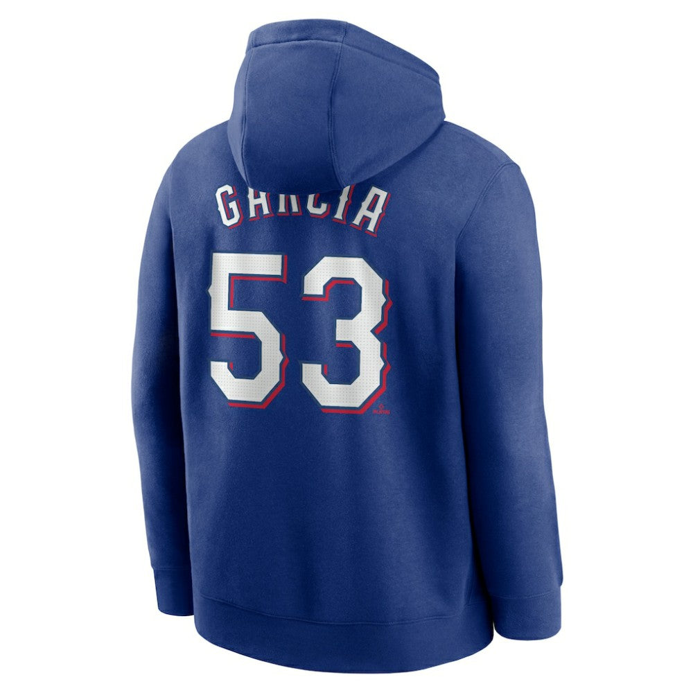 Adolis Garcia Texas Rangers Nike Player Name & Number Club Pullover Hoodie - Royal Hoodies
