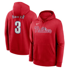 Bryce Harper Philadelphia Phillies Nike Player Name & Number Club Pullover Hoodie - Red Hoodies