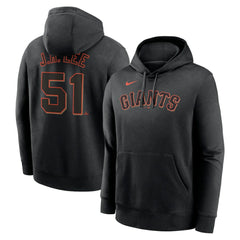 Jung Hoo Lee San Francisco Giants Nike Player Name & Number Club Pullover Hoodie - Black Hoodies