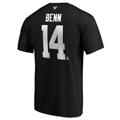 NHL Jamie Benn Dallas Stars Fanatics Authentic Stack Name & Number T-Shirt - Black