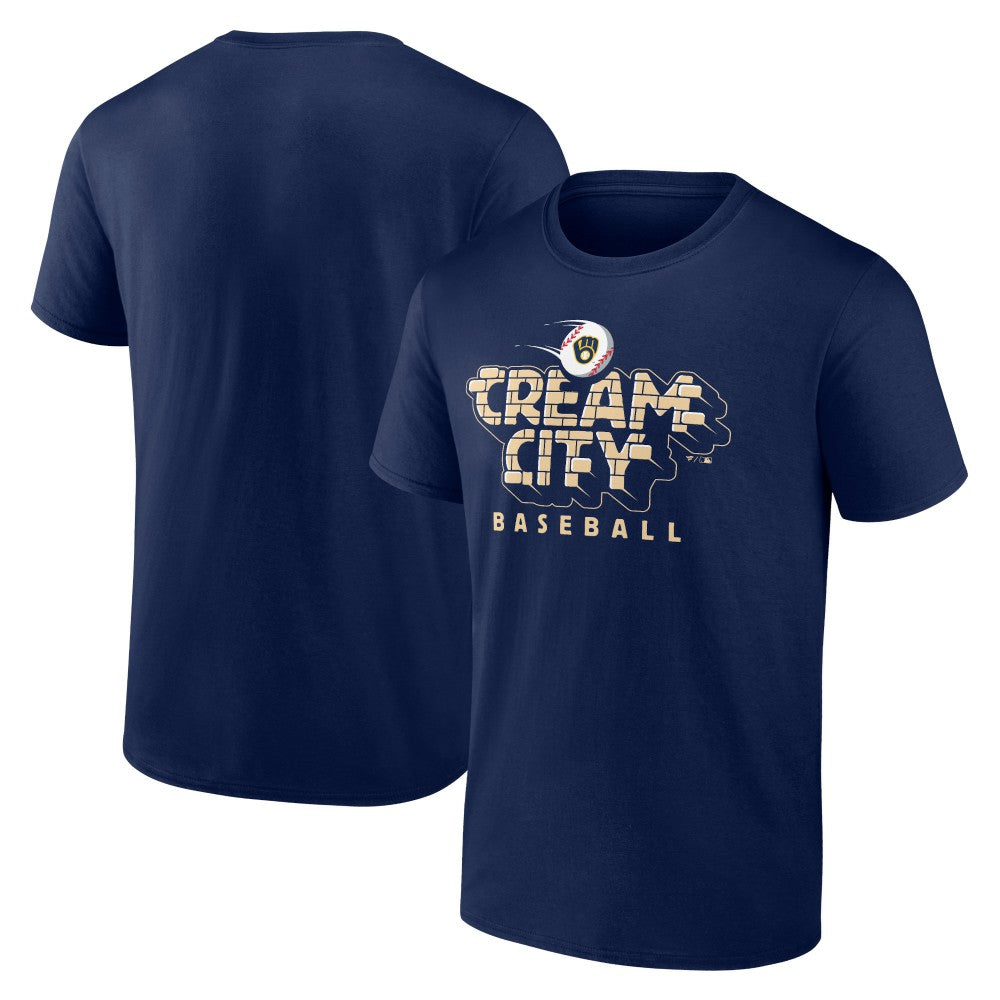 Milwaukee Brewers Hometown Extra Bases T-Shirt - Navy T-shirts