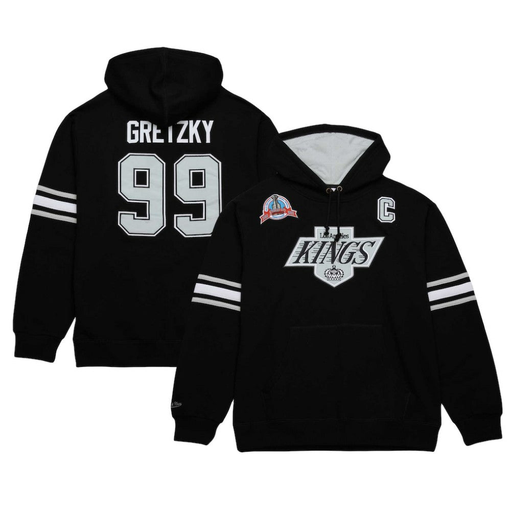 NHL Wayne Gretzky Los Angeles Kings Mitchell & Ness 1993 Name & Number Premium Pullover Hoodie - Black
