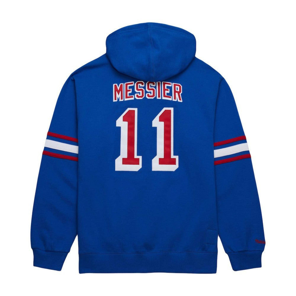 NHL Mark Messier New York Rangers Mitchell & Ness Name & Number Premium Pullover Hoodie - Blue