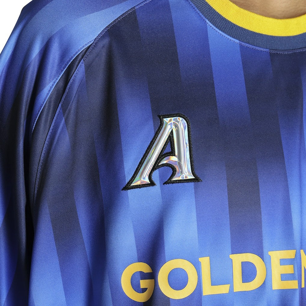 Golden State Warriors Authmade x NBA Soccer Kit Fashion Jersey Blue