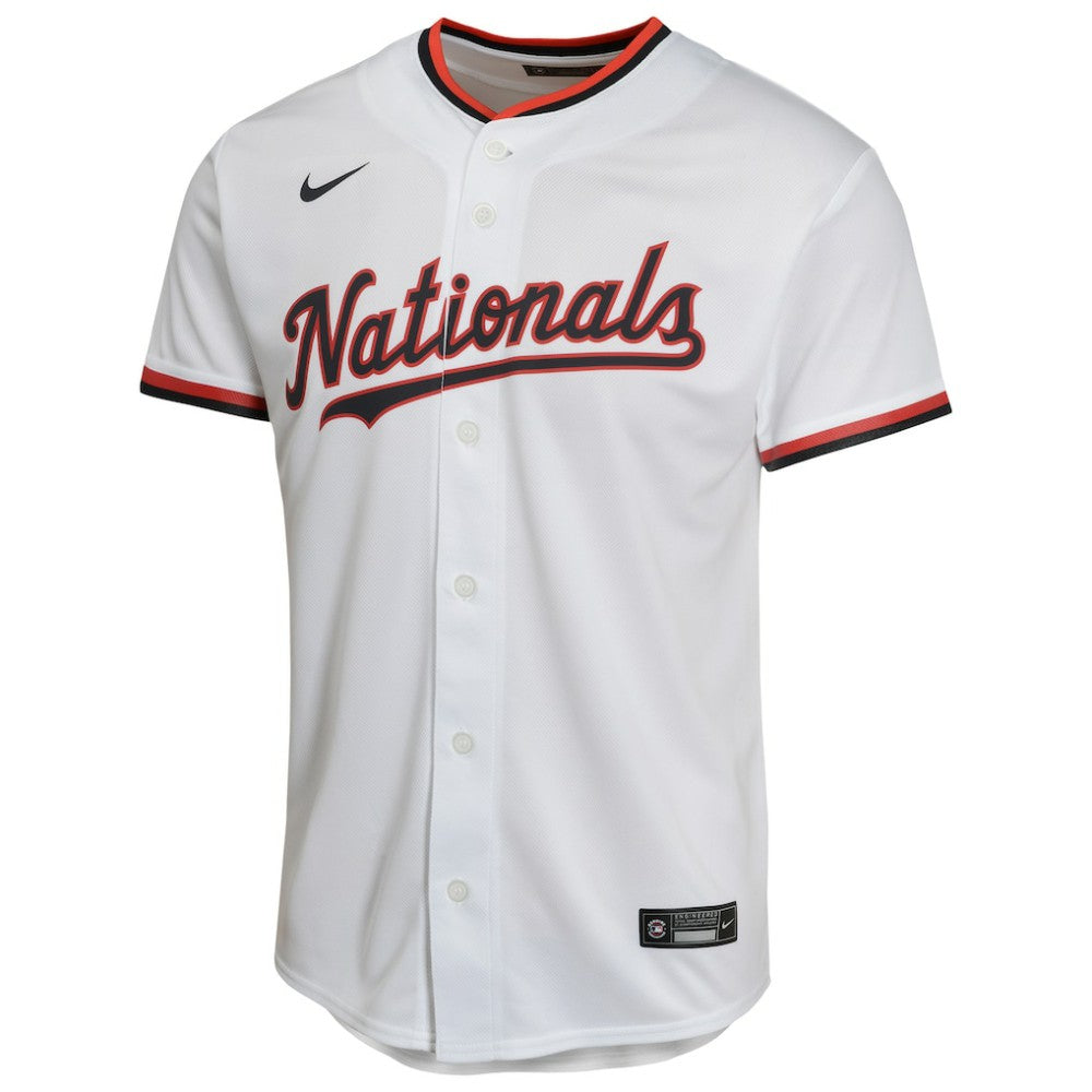 CJ Abrams Washington Nationals Nike Youth Home Game Player Jersey - White Jerseys