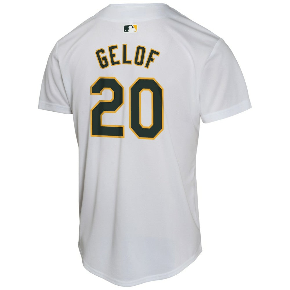 Zack Gelof Athletics Nike Youth Home Game Player Jersey - Gray Jerseys