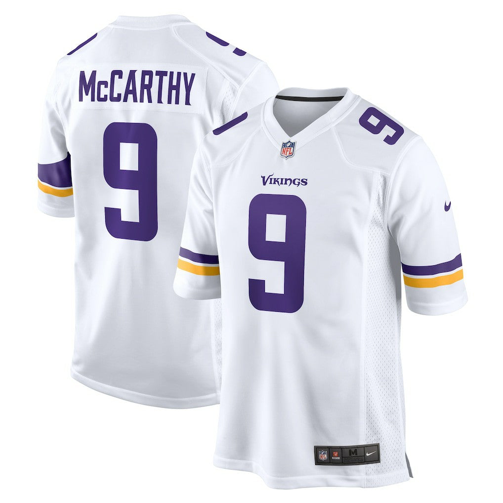 NFL J.J. McCarthy Minnesota Vikings Game Jersey - White