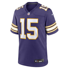 NFL Dallas Turner Minnesota Vikings Alternate Game Jersey - Purple