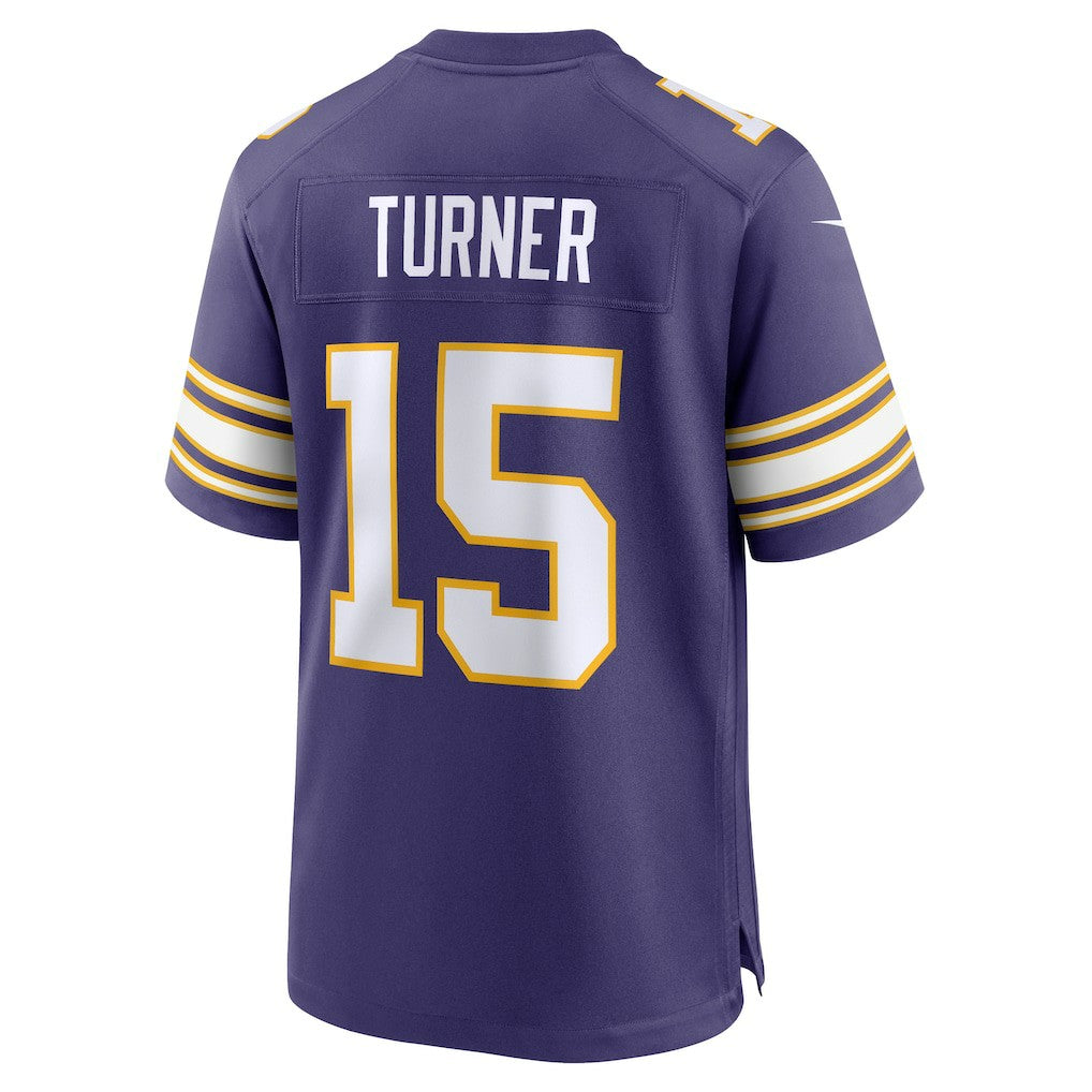 NFL Dallas Turner Minnesota Vikings Alternate Game Jersey - Purple