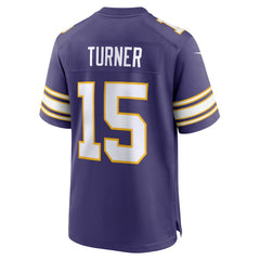 NFL Dallas Turner Minnesota Vikings Alternate Game Jersey - Purple