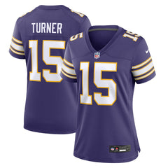 NFL Dallas Turner Minnesota Vikings Women's Alternate Game Jersey - Purple