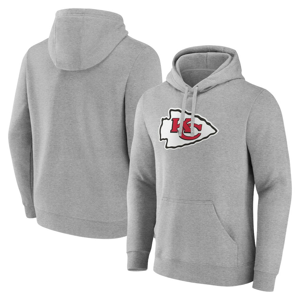 Kansas City Chiefs Deliver Fleece Pullover Hoodie Heather Gray