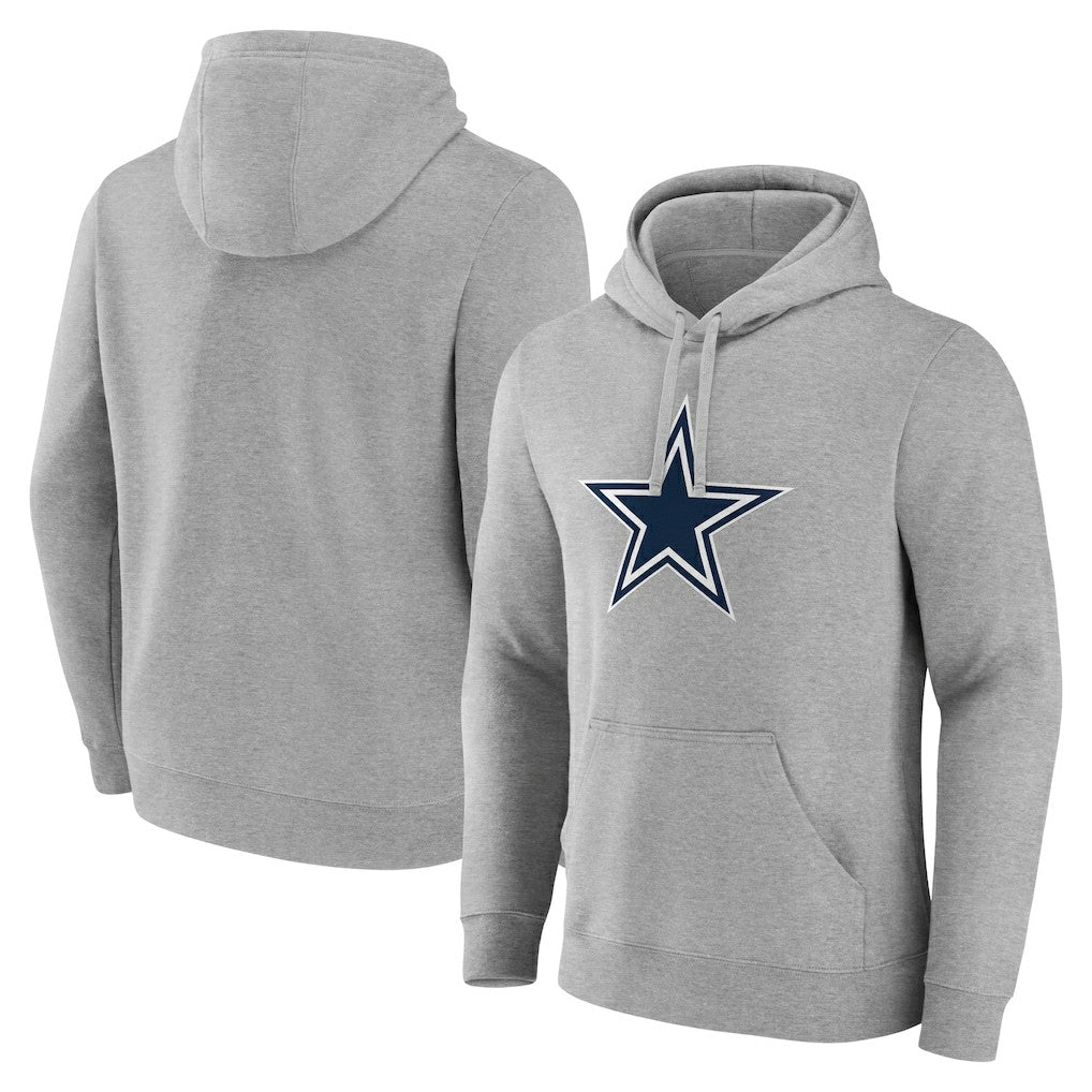 Dallas Cowboys Deliver Fleece Pullover Hoodie Heather Gray