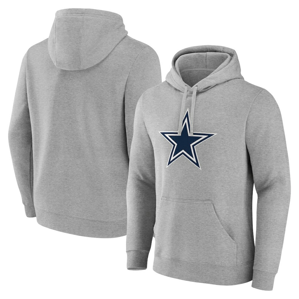 Dallas Cowboys Deliver Fleece Pullover Hoodie Heather Gray