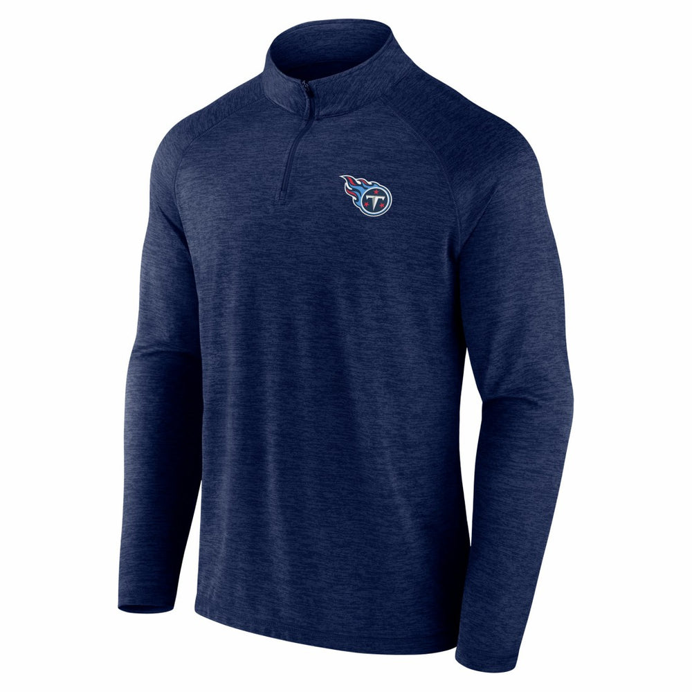 Tennessee Titans Head-to-Head Raglan Quarter-Zip Jacket Navy