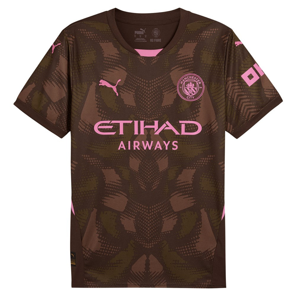 Manchester City 2024/25 Replica Short Sleeve Goalkeeper Jersey Brown
