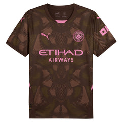 Manchester City 2024/25 Replica Short Sleeve Goalkeeper Jersey Brown
