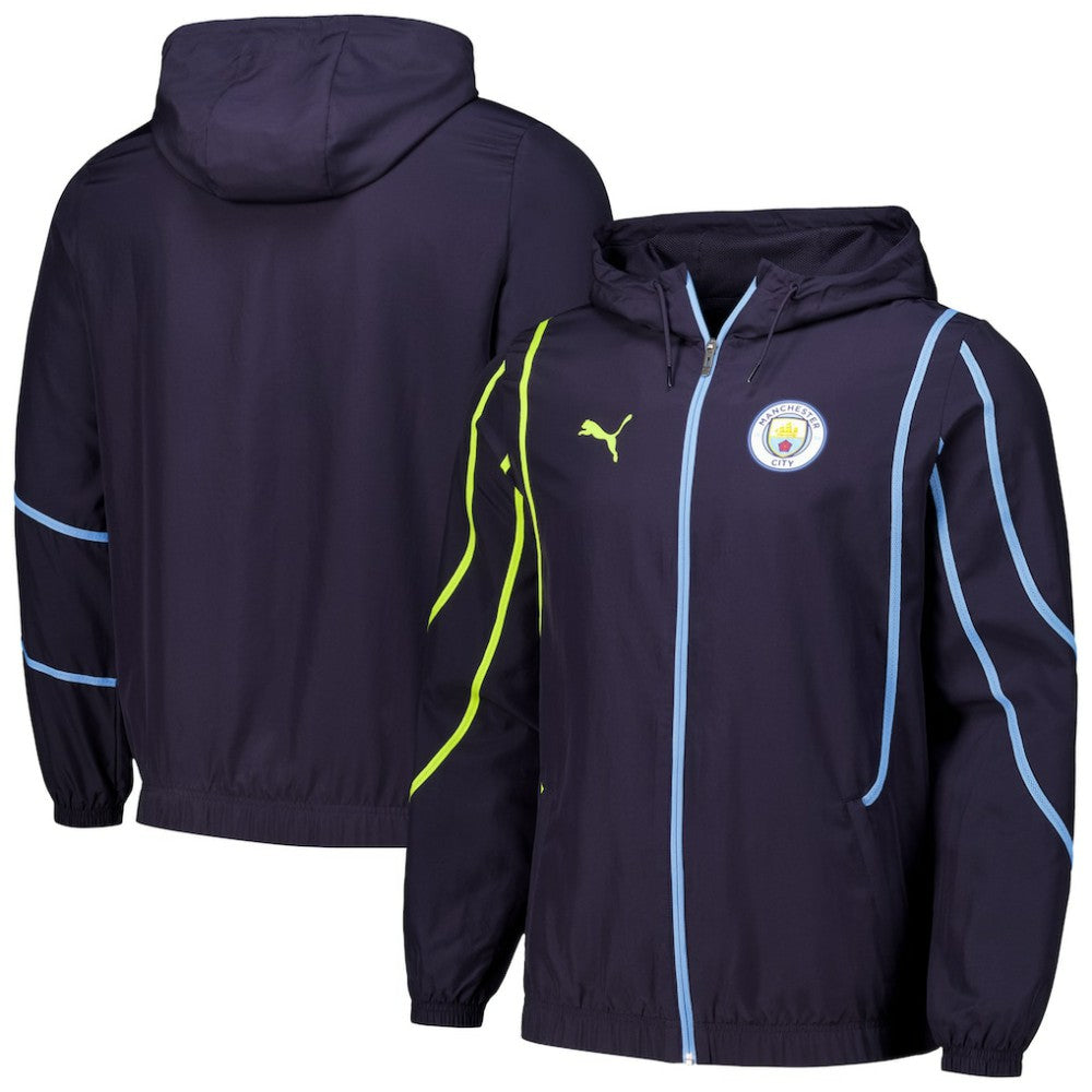 Manchester City 2024/25 Pre-Match Anthem dryCELL Full-Zip Hoodie Jacket Navy