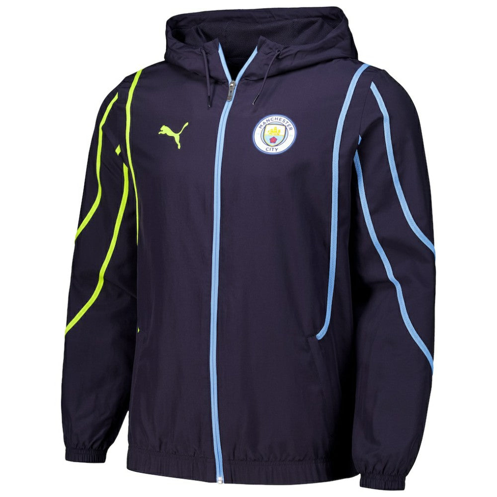 Manchester City 2024/25 Pre-Match Anthem dryCELL Full-Zip Hoodie Jacket Navy