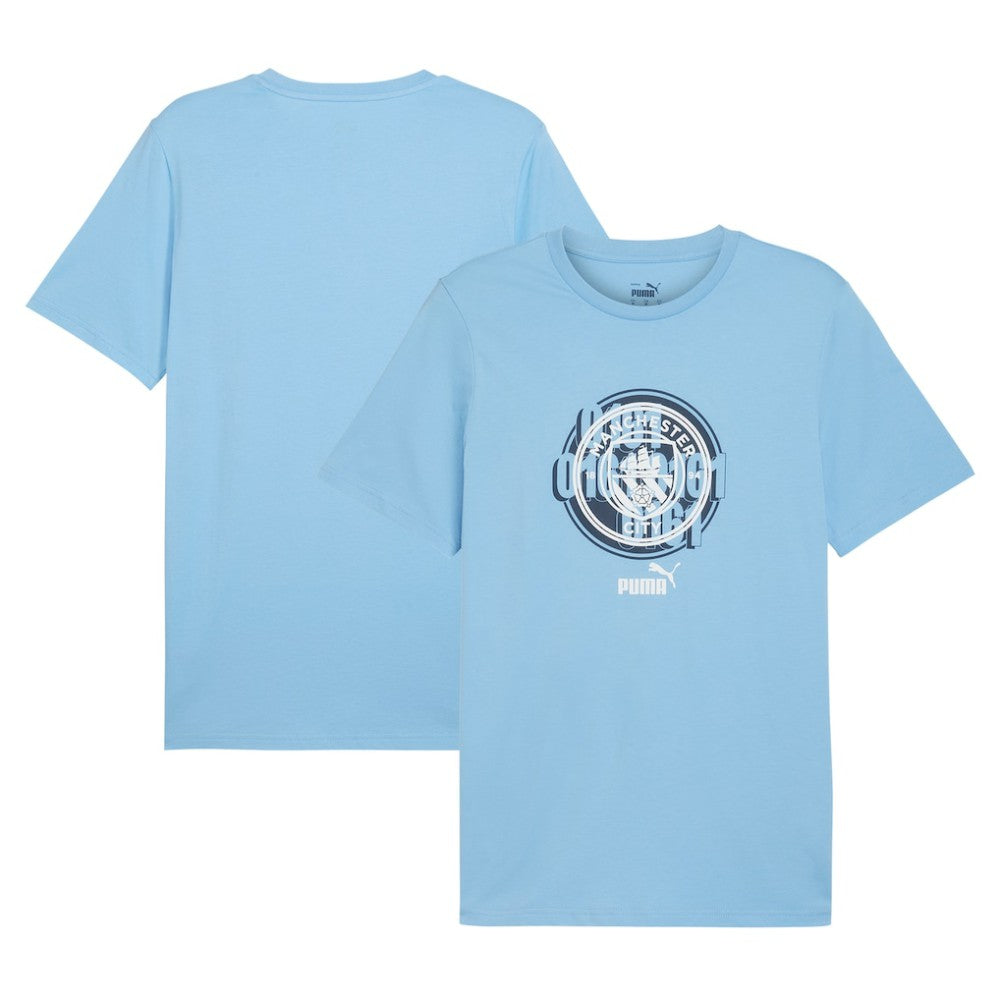 Manchester City ftblCulture T-Shirt Light Blue