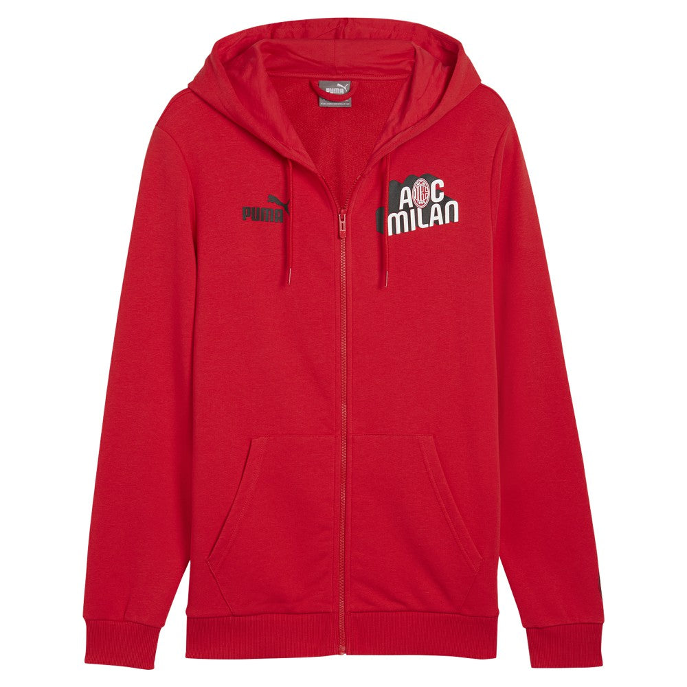 AC Milan ftblCulture Full-Zip Hoodie Red