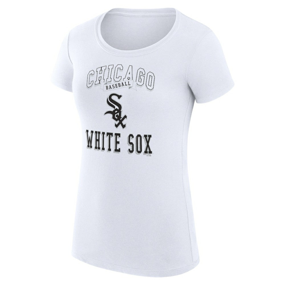 Chicago White Sox G-III 4Her by Carl Banks Women's Super-Slim Fit Lightweight Team Logo Graphic T-Shirt - White T-shirts