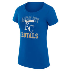 Kansas City Royals G-III 4Her by Carl Banks Women's Super-Slim Fit Lightweight Team Logo Graphic T-Shirt - Royal T-shirts