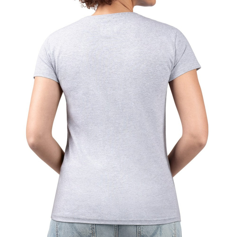 Seattle Mariners G-III 4Her by Carl Banks Women's Super-Slim Fit Lightweight Team Logo Graphic V-Neck T-Shirt - Heather Gray T-shirts