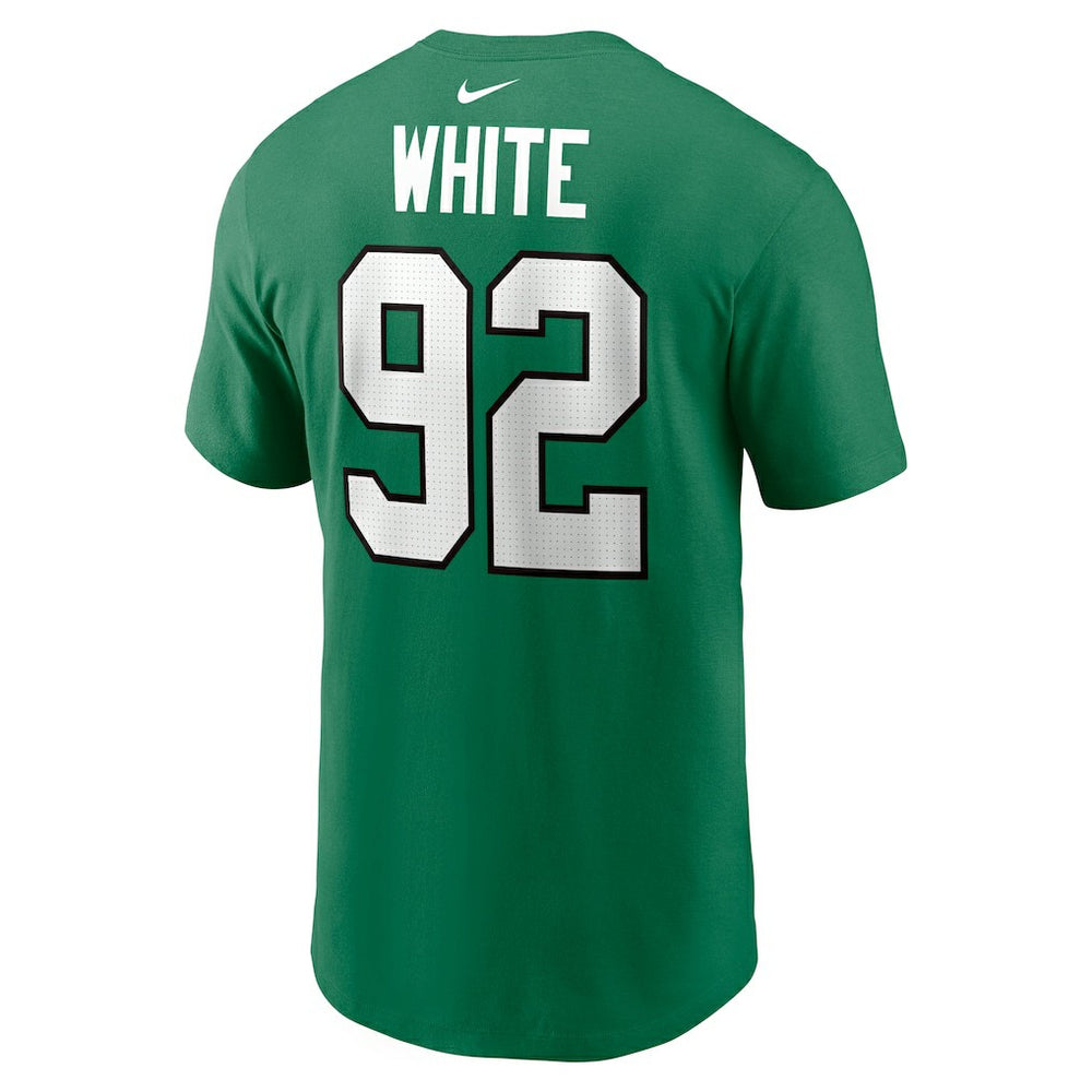 Reggie White Philadelphia Eagles Retired Player Name & Number T-Shirt Kelly Green