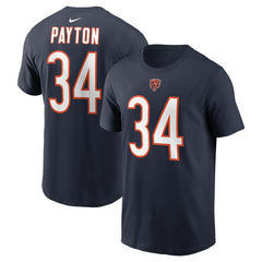 Walter Payton Chicago Bears Retired Player Name & Number T-Shirt Navy