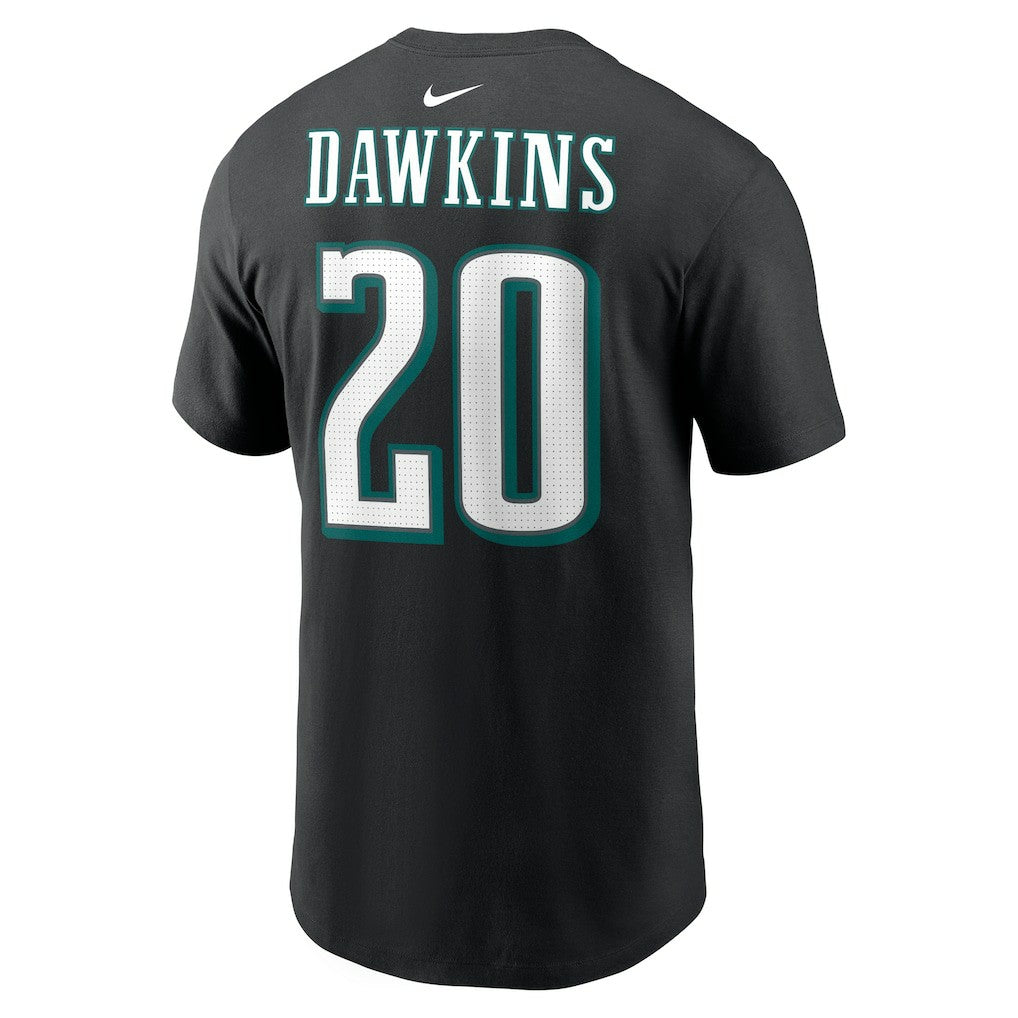 Brian Dawkins Philadelphia Eagles Retired Player Name & Number T-Shirt Black