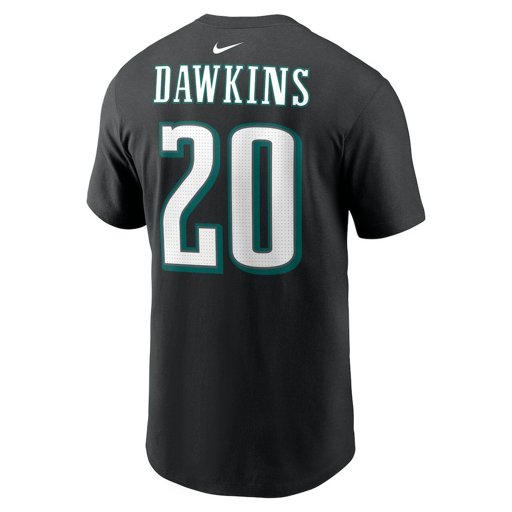 Brian Dawkins Philadelphia Eagles Retired Player Name & Number T-Shirt Black