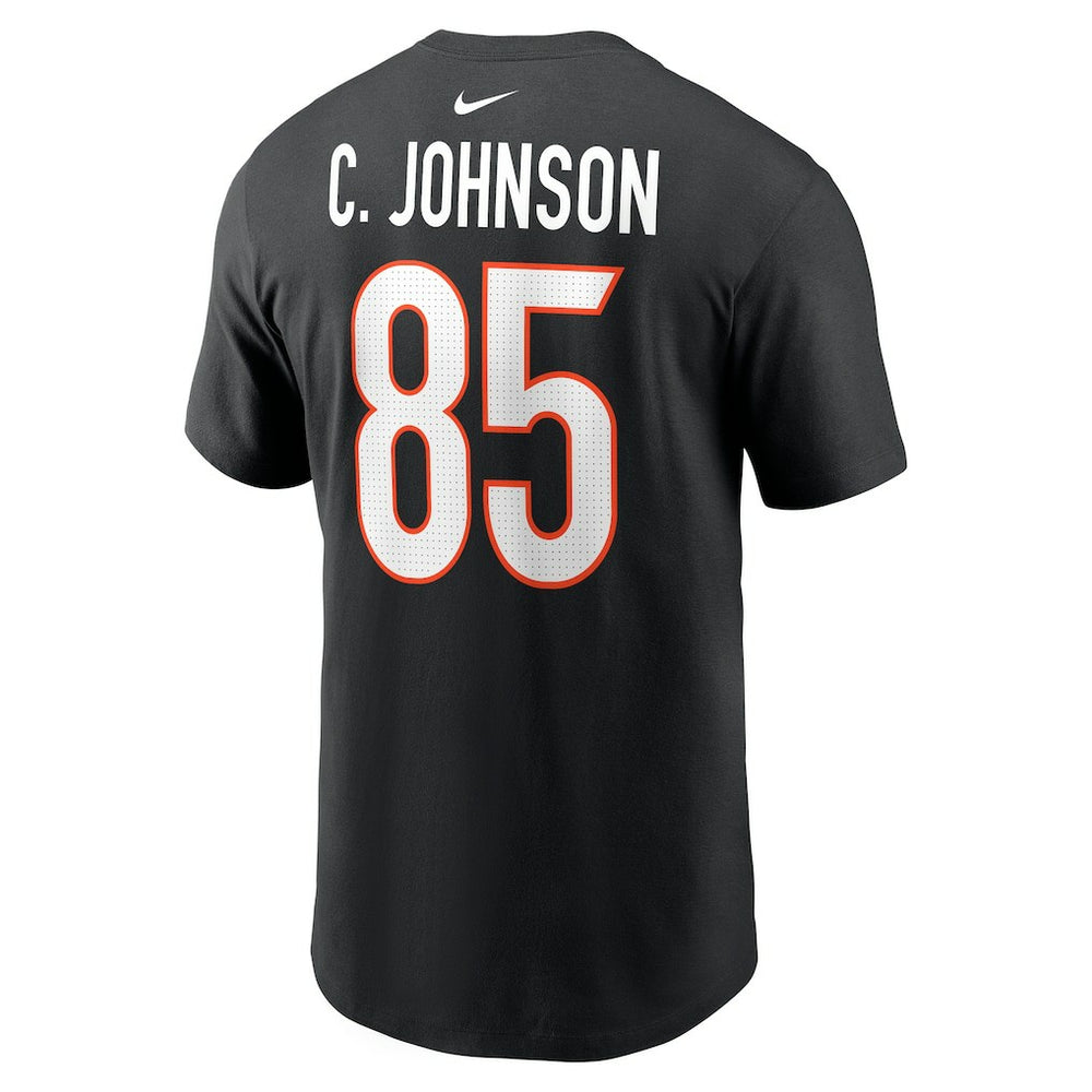 Chad Johnson Cincinnati Bengals Retired Player Name & Number T-Shirt Black
