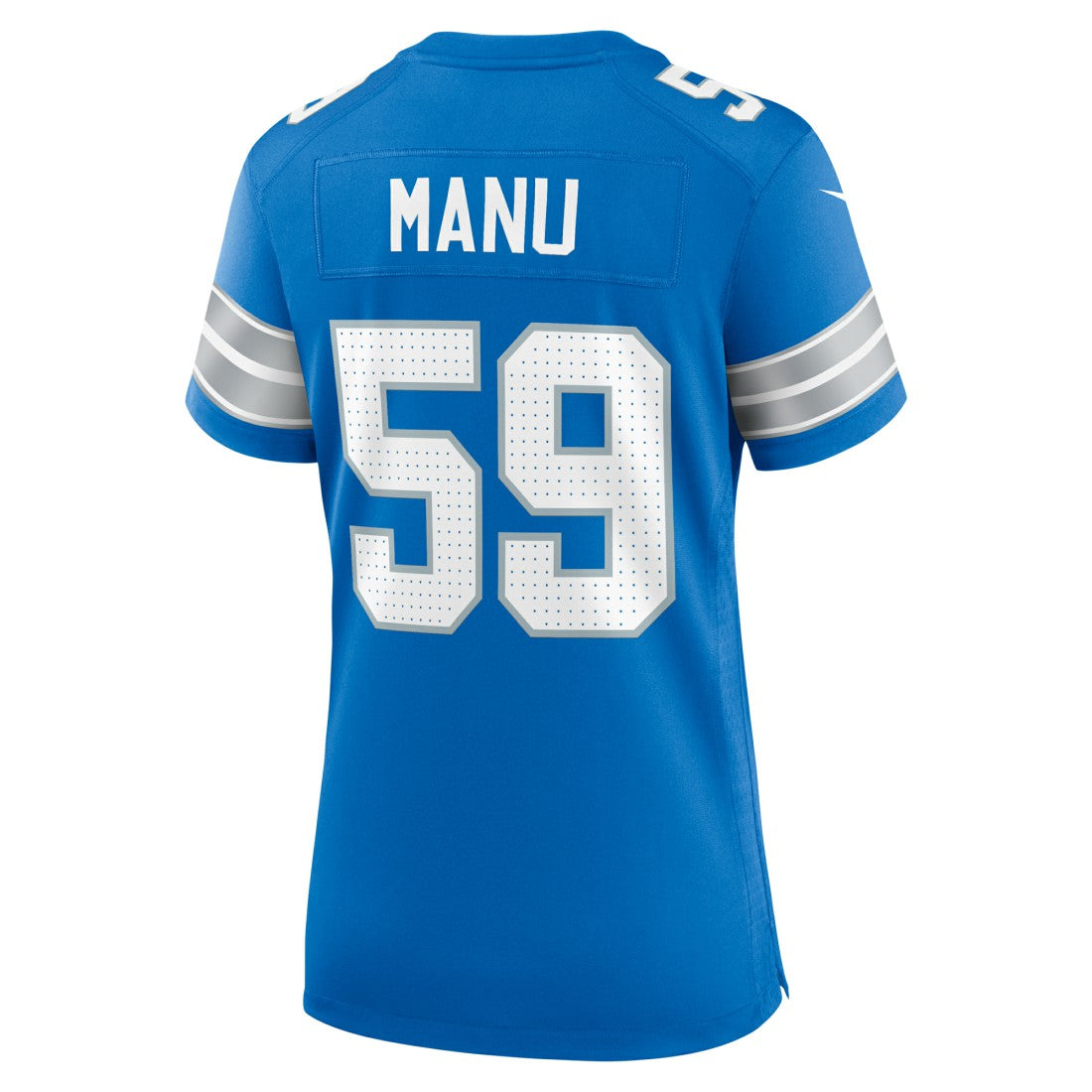 Giovanni Manu Detroit Lions Women's Team Game Jersey Blue
