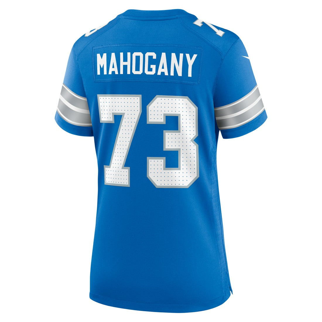 Christian Mahogany Detroit Lions Women's Team Game Jersey Blue