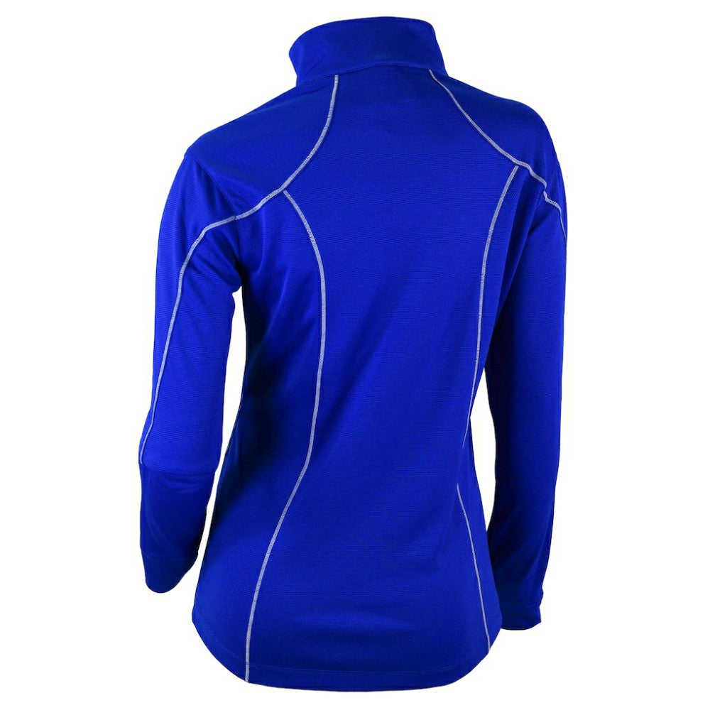 Milwaukee Brewers Columbia Women's Cooperstown Collection Shotgun 2.0 Omni-Wick Quarter-Zip Top - Royal Tops