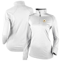 San Diego Padres Columbia Women's Cooperstown Collection Shotgun 2.0 Omni-Wick Quarter-Zip Top - White Tops