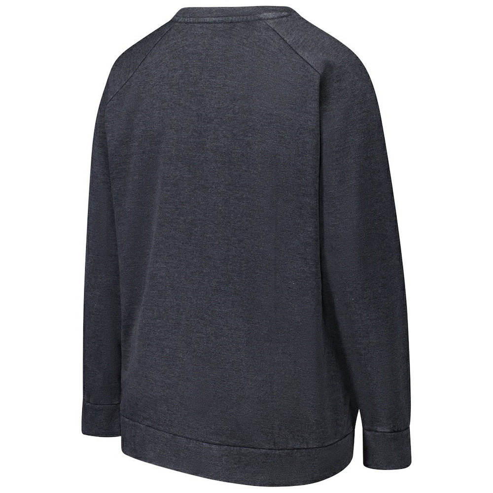 Baltimore Ravens Profile Women's Plus Size Acid Wash Raglan Sweatshirt Charcoal