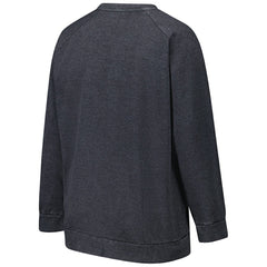 Pittsburgh Steelers Profile Women's Plus Size Acid Wash Raglan Sweatshirt Charcoal