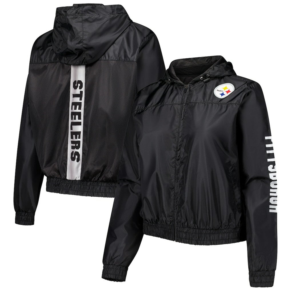 Pittsburgh Steelers Women's Full-Zip Jacket Black