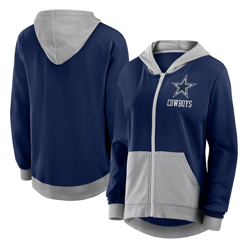Dallas Cowboys Women's Hit It Full-Zip Hoodie Navy