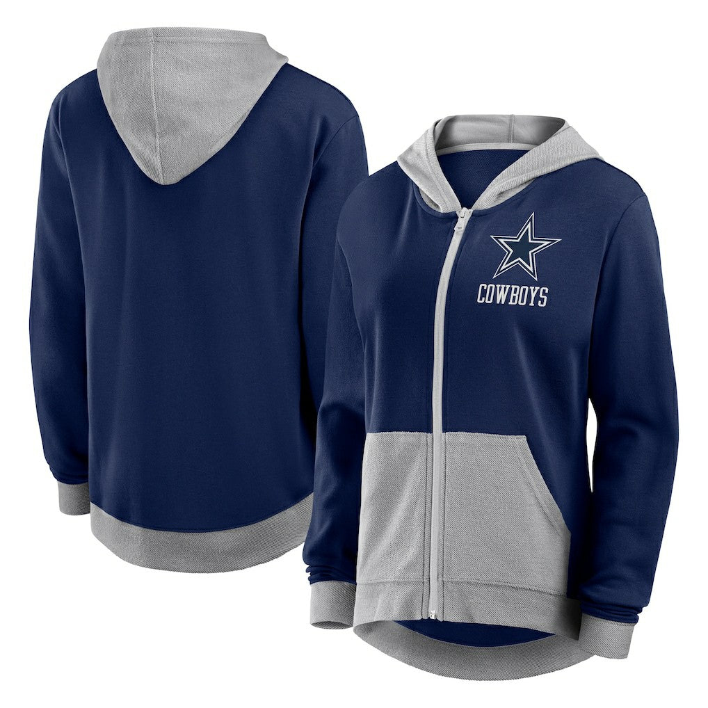 Dallas Cowboys Women's Hit It Full-Zip Hoodie Navy