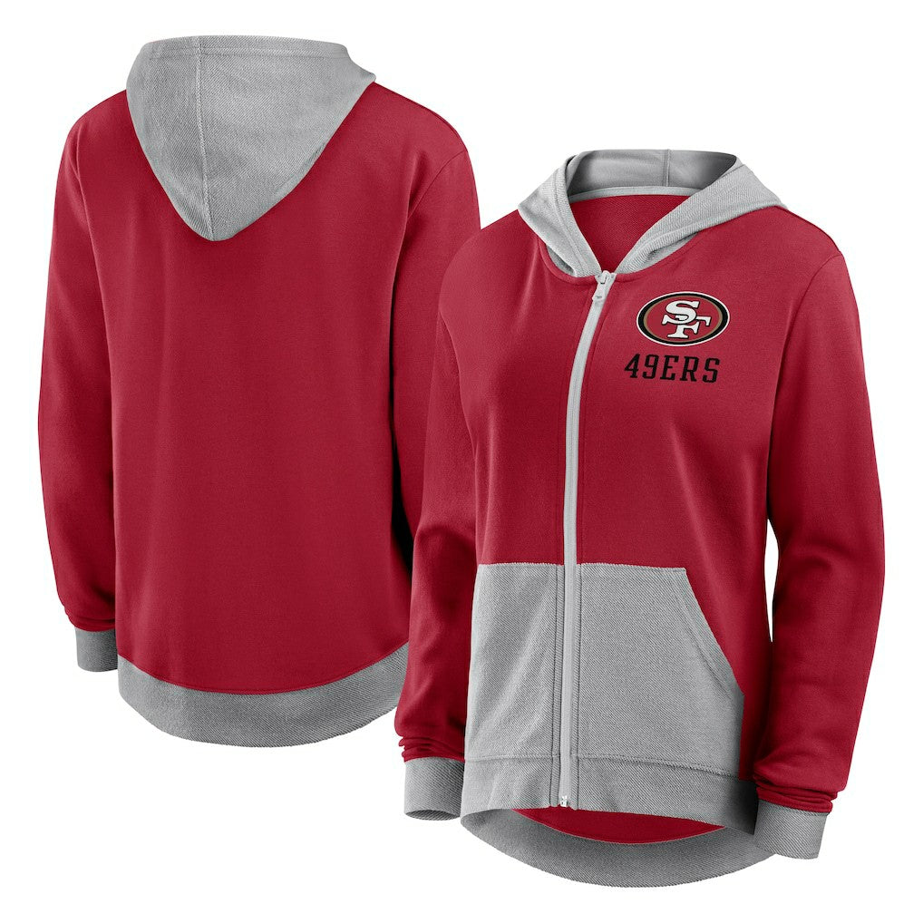 San Francisco 49ers Women's Hit It Full-Zip Hoodie Scarlet