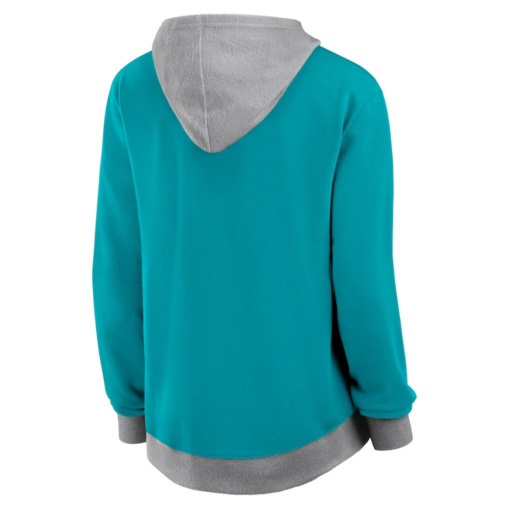 Miami Dolphins Women's Hit It Full-Zip Hoodie Aqua