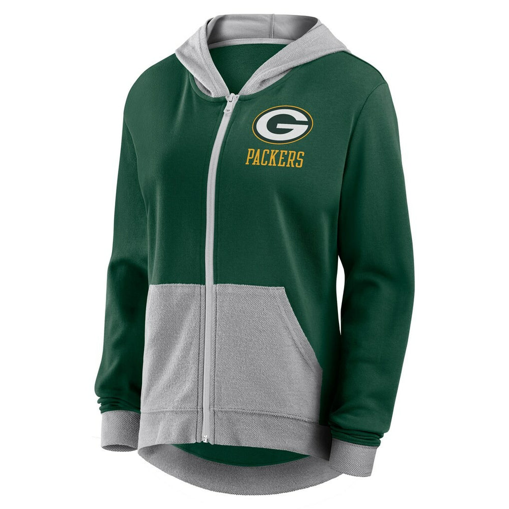 Green Bay Packers Women's Hit It Full-Zip Hoodie Green