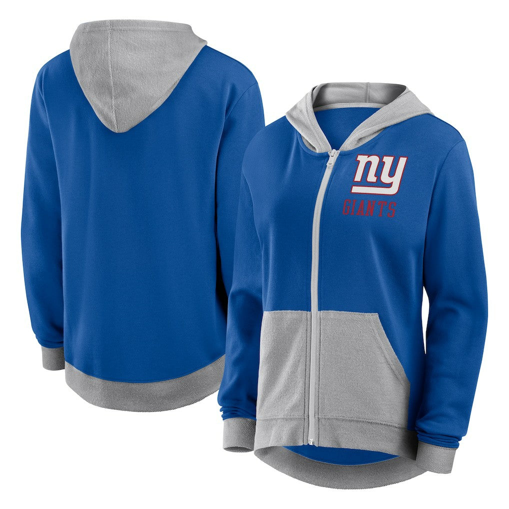 New York Giants Women's Hit It Full-Zip Hoodie Royal