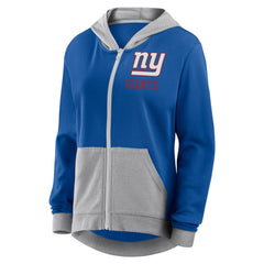 New York Giants Women's Hit It Full-Zip Hoodie Royal