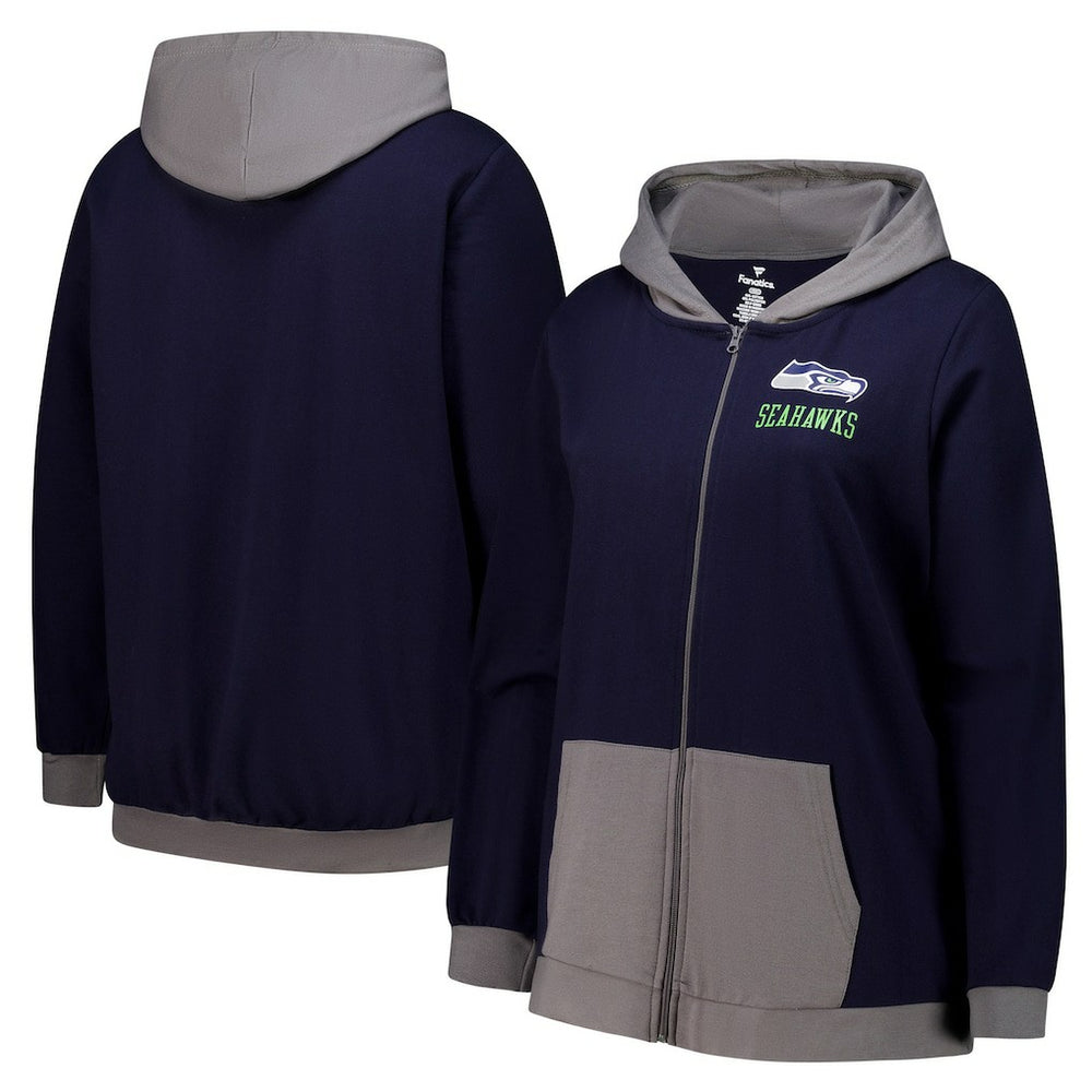 Seattle Seahawks Women's Hit It Full-Zip Hoodie College Navy